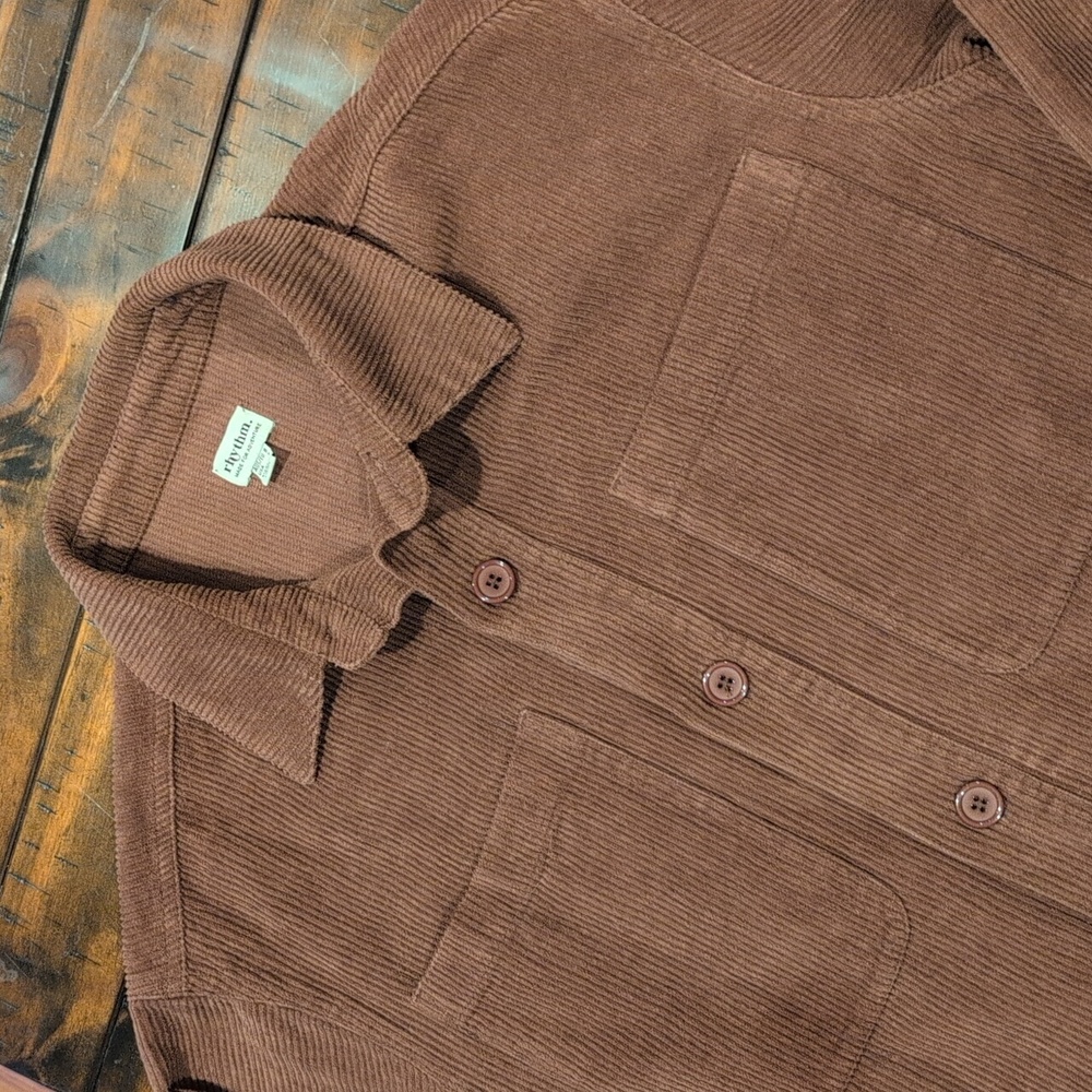 Rhythm. Corduroy Oversized Jacket Shirt Jacket - Picture 4 of 8